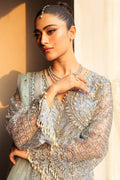 Mushq | Hemline Aura Debut Wedding Formals | PERIWINKLE - by - Libasekhas UK - Registered Vendor of : Mushq - 100% Original Designer Dresss