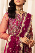Mushq | Hemline Aura Debut Wedding Formals | FUCHSIA - by - Libasekhas UK - Registered Vendor of : Mushq - 100% Original Designer Dresss