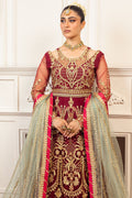 Mushq | Hemline Aura Debut Wedding Formals | SCARLET - by - Libasekhas UK - Registered Vendor of : Mushq - 100% Original Designer Dresss