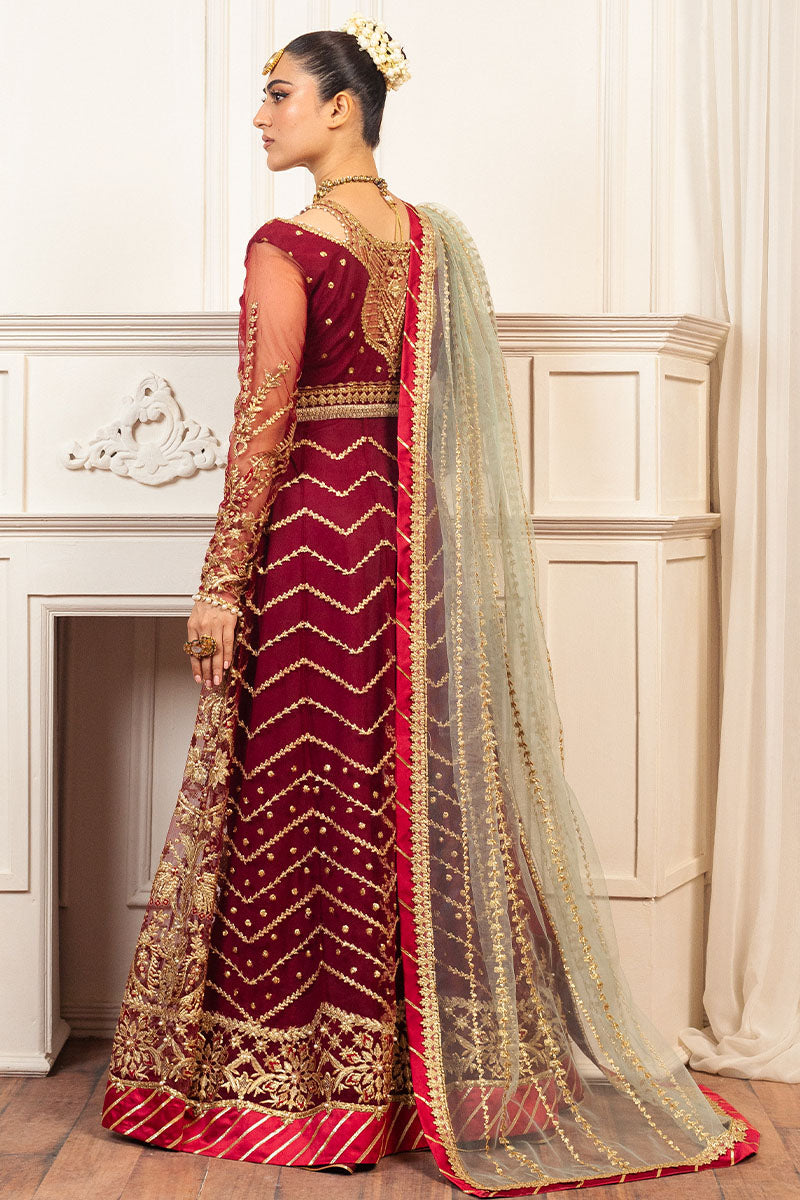 Mushq | Hemline Aura Debut Wedding Formals | SCARLET - by - Libasekhas UK - Registered Vendor of : Mushq - 100% Original Designer Dresss