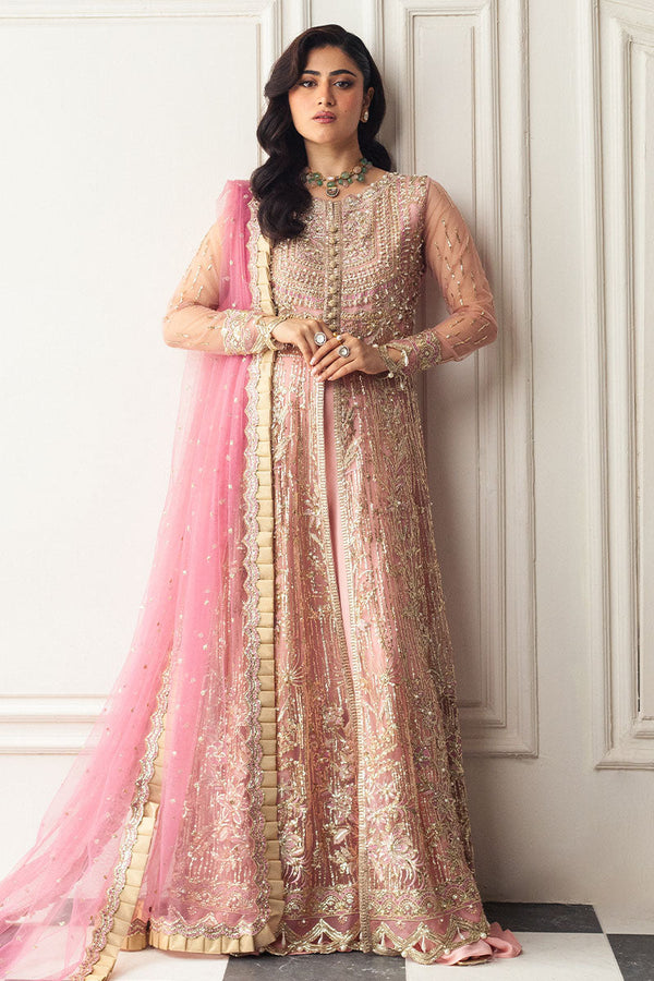 Mushq | Hemline Aura Debut Wedding Formals | AMARANTH - by - Libasekhas UK - Registered Vendor of : Mushq - 100% Original Designer Dresss