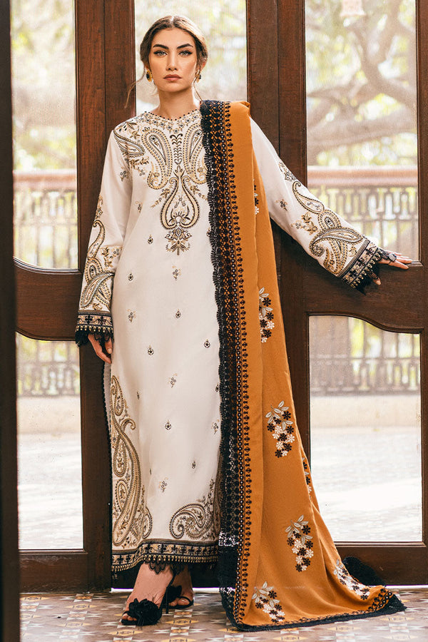 Mushq | Symphony Karandi Collection | IVORY WHISPER - by - Libasekhas UK - Registered Vendor of : Mushq - 100% Original Designer Dresss