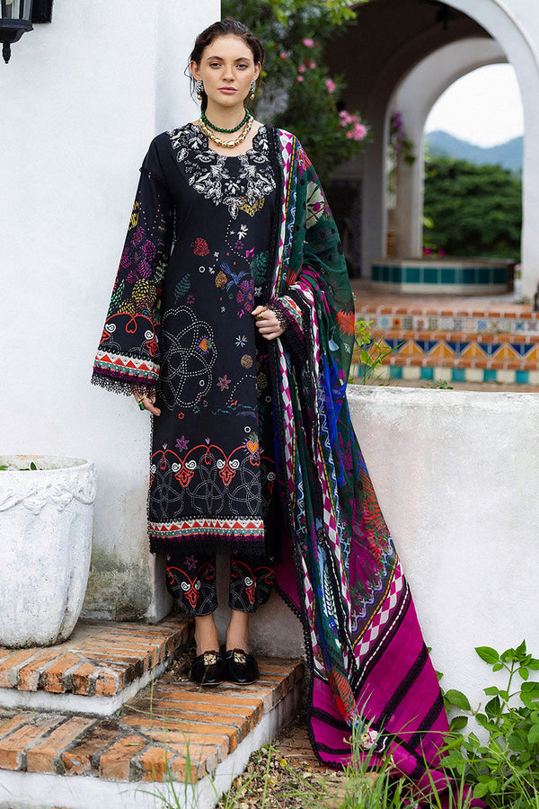 Mushq | Mirasol Printed Cambric | Medi Noche - by Libasekhas UK - Registered Vendor of : Mushq - 100% Original Designer Dress