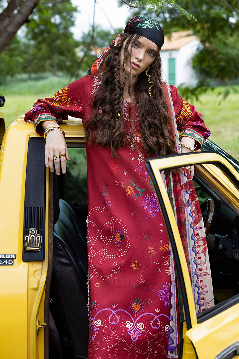 Mushq | Mirasol Printed Cambric | Amber Bosque - by Libasekhas UK - Registered Vendor of : Mushq - 100% Original Designer Dress