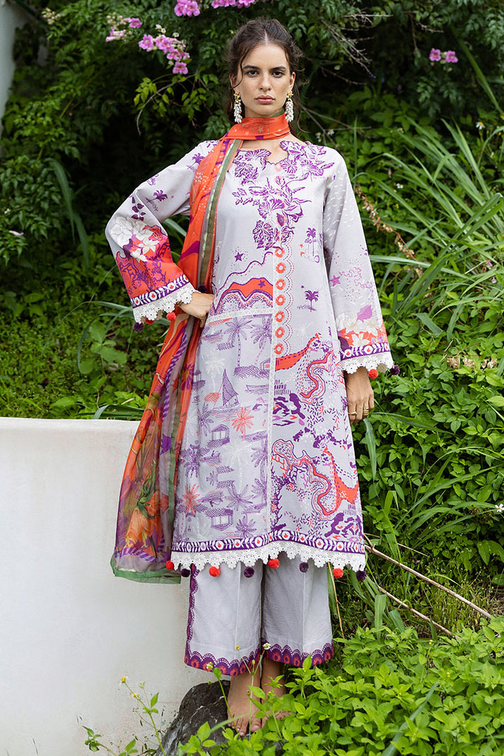 Mushq | Mirasol Printed Cambric | Luna Plata - by Libasekhas UK - Registered Vendor of : Mushq - 100% Original Designer Dress