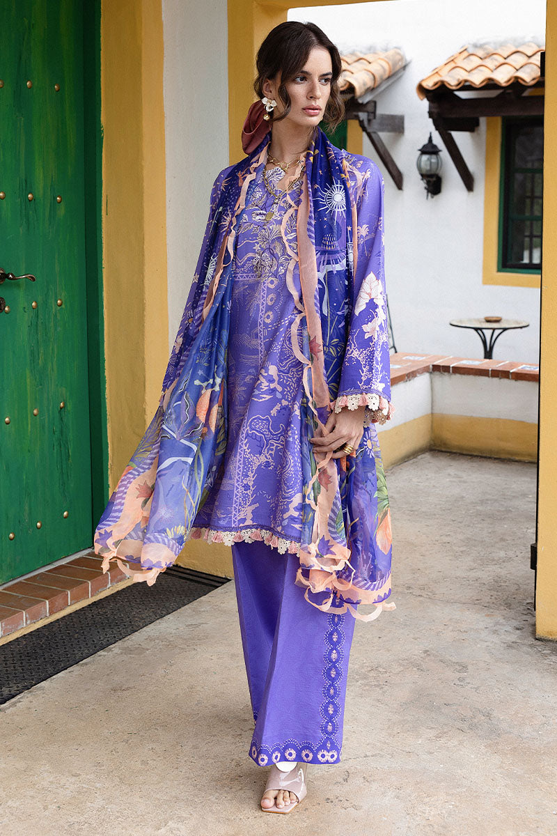 Mushq | Mirasol Printed Cambric | Alma Mia - by Libasekhas UK - Registered Vendor of : Mushq - 100% Original Designer Dress