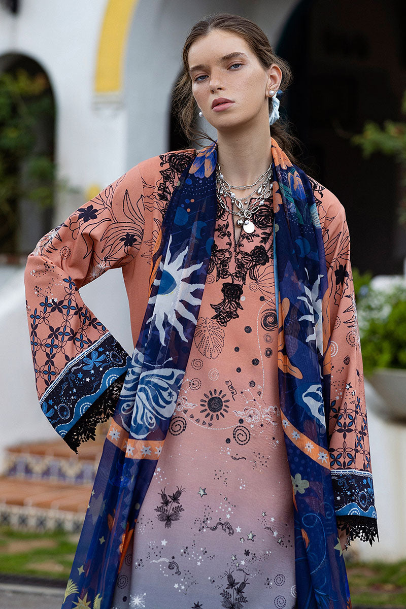Mushq | Mirasol Printed Cambric | Viento Vivi - by Libasekhas UK - Registered Vendor of : Mushq - 100% Original Designer Dress