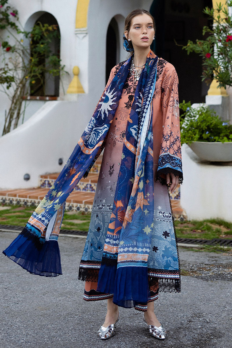 Mushq | Mirasol Printed Cambric | Viento Vivi - by Libasekhas UK - Registered Vendor of : Mushq - 100% Original Designer Dress