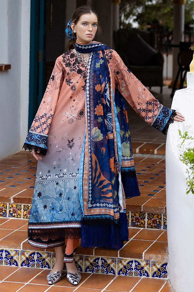 Mushq | Mirasol Printed Cambric | Viento Vivi - by Libasekhas UK - Registered Vendor of : Mushq - 100% Original Designer Dress