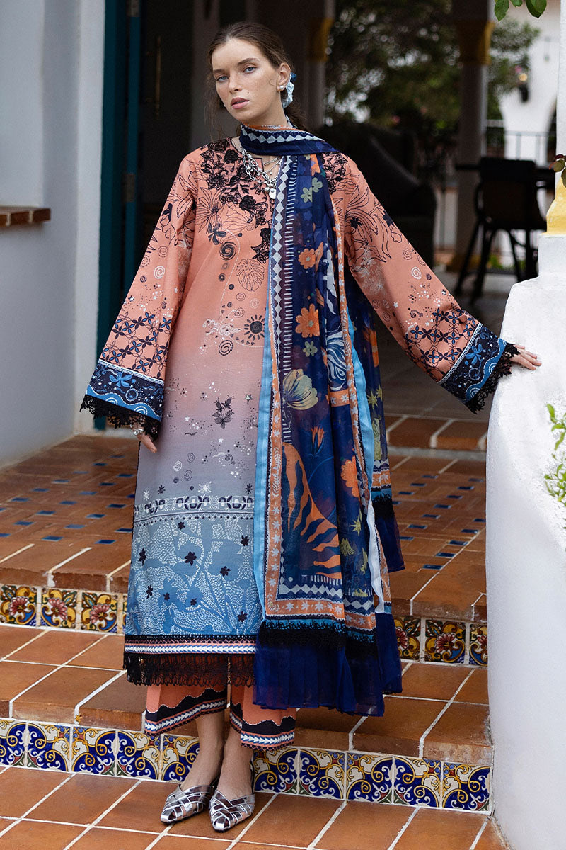 Mushq | Mirasol Printed Cambric | Viento Vivi - by Libasekhas UK - Registered Vendor of : Mushq - 100% Original Designer Dress