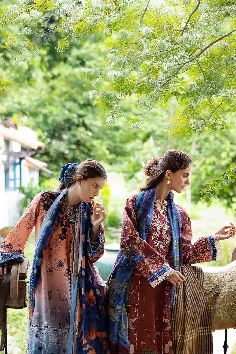 Mushq | Mirasol Printed Cambric | Viento Vivi - by Libasekhas UK - Registered Vendor of : Mushq - 100% Original Designer Dress