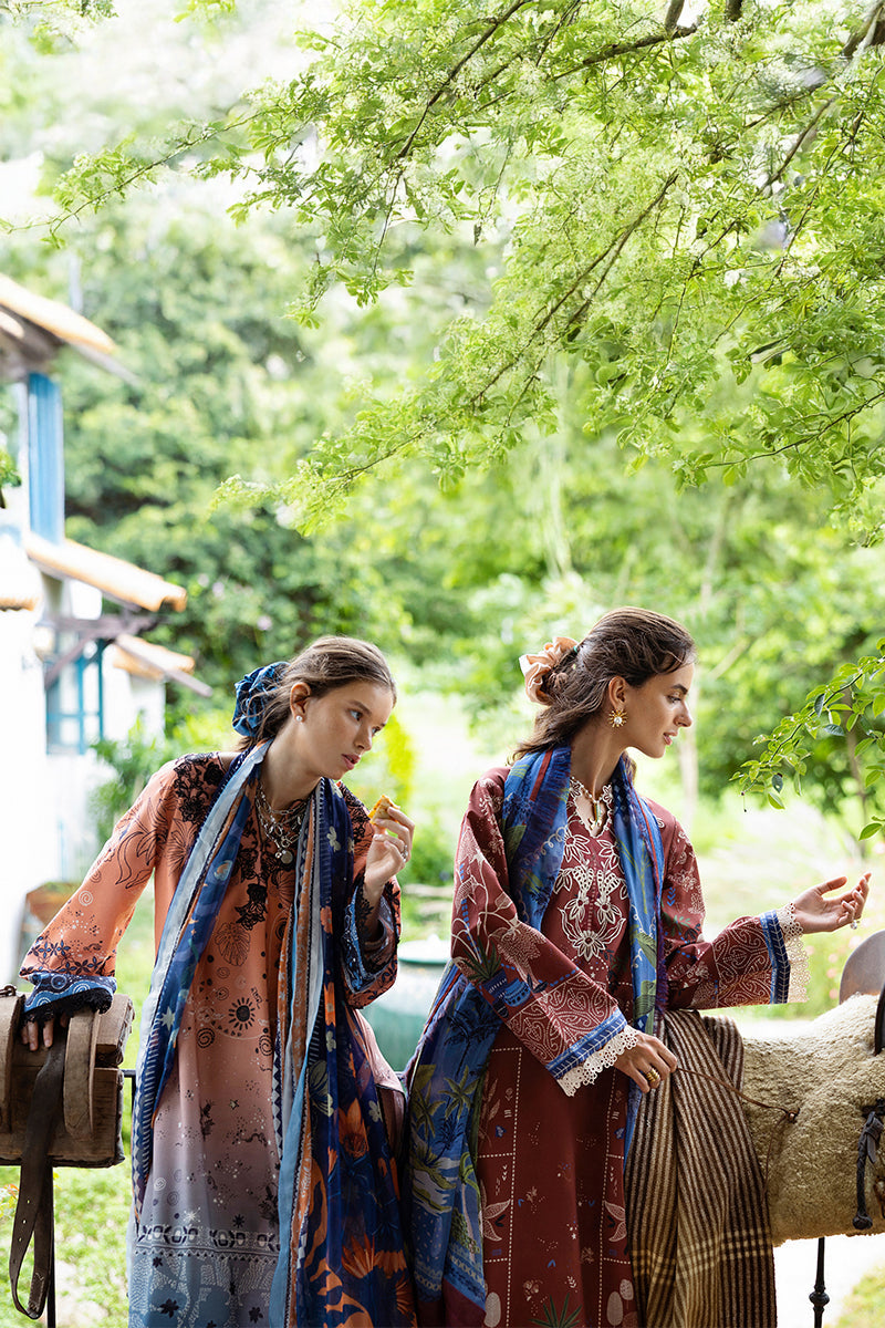 Mushq | Mirasol Printed Cambric | Viento Vivi - by Libasekhas UK - Registered Vendor of : Mushq - 100% Original Designer Dress