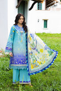 Mushq | Mirasol Printed Cambric | Mar Azul - by Libasekhas UK - Registered Vendor of : Mushq - 100% Original Designer Dress