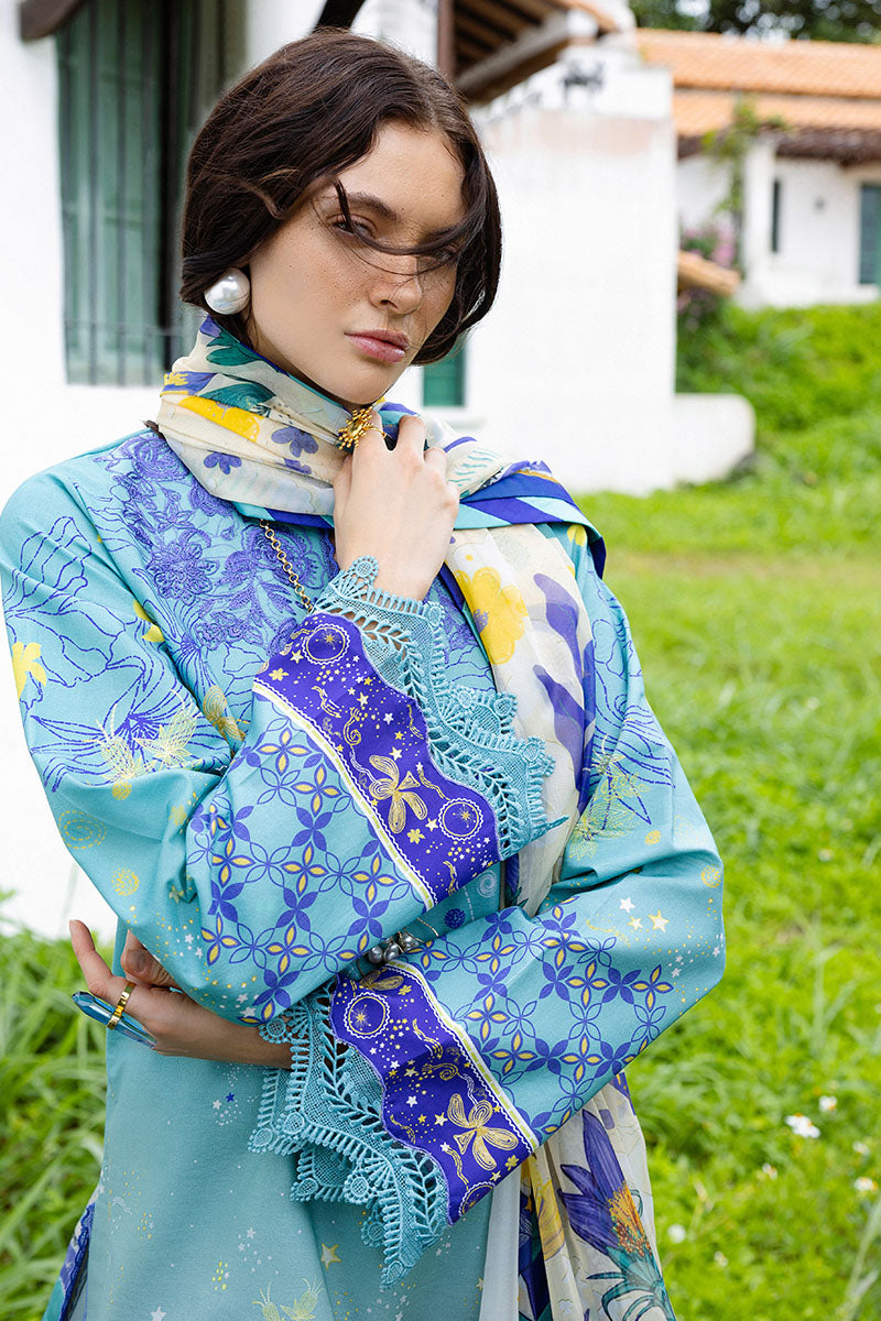 Mushq | Mirasol Printed Cambric | Mar Azul - by Libasekhas UK - Registered Vendor of : Mushq - 100% Original Designer Dress