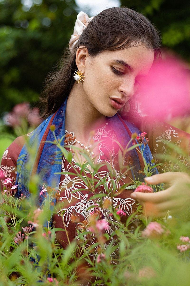 Mushq | Mirasol Printed Cambric | Santo Mio - by Libasekhas UK - Registered Vendor of : Mushq - 100% Original Designer Dress