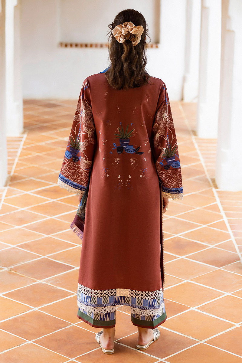 Mushq | Mirasol Printed Cambric | Santo Mio - by Libasekhas UK - Registered Vendor of : Mushq - 100% Original Designer Dress