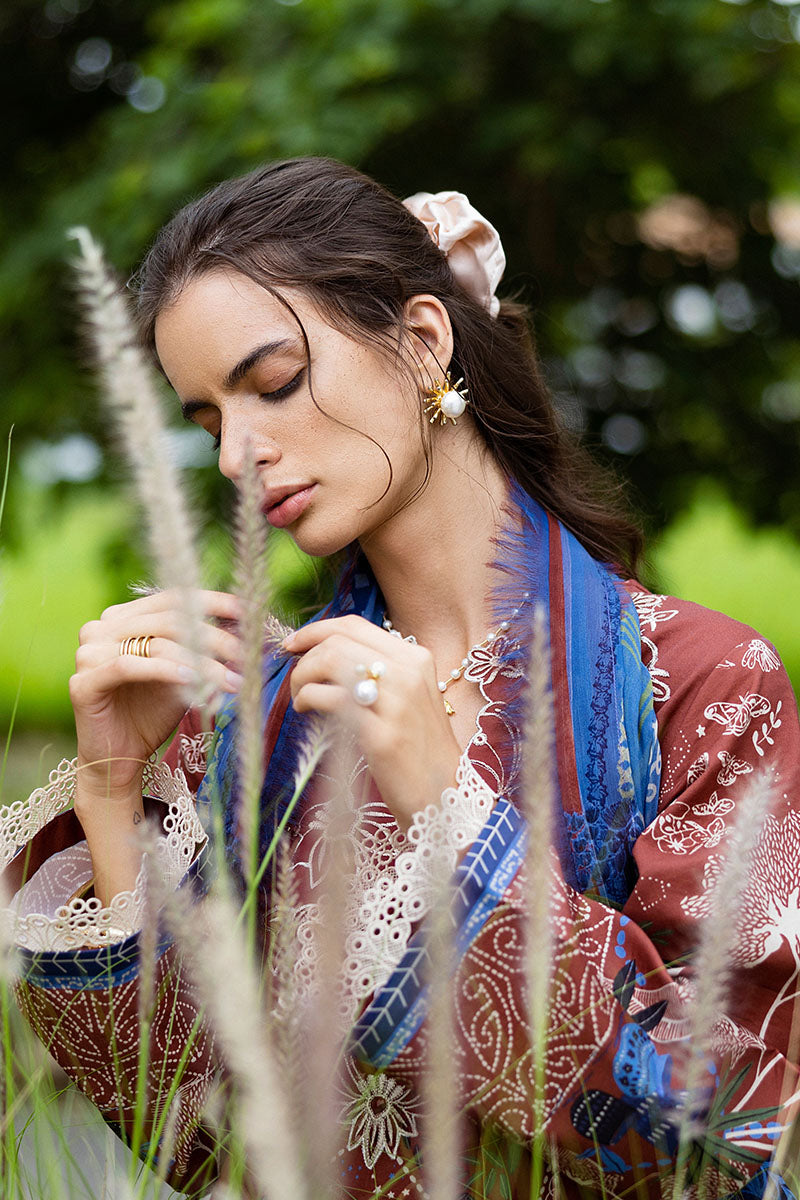 Mushq | Mirasol Printed Cambric | Santo Mio - by Libasekhas UK - Registered Vendor of : Mushq - 100% Original Designer Dress