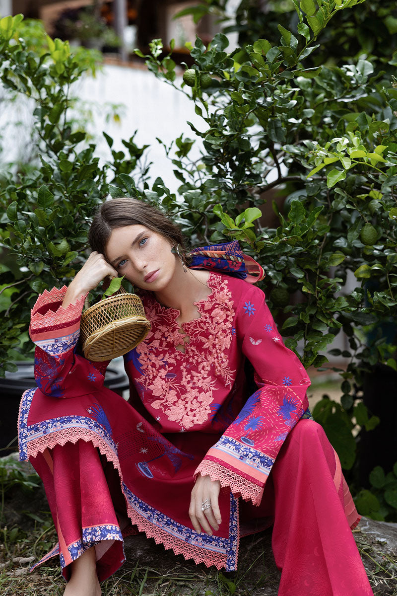 Mushq | Mirasol Printed Cambric | Voz Dulce - by Libasekhas UK - Registered Vendor of : Mushq - 100% Original Designer Dress