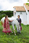 Mushq | Mirasol Printed Cambric | Cielo Sol - by Libasekhas UK - Registered Vendor of : Mushq - 100% Original Designer Dress