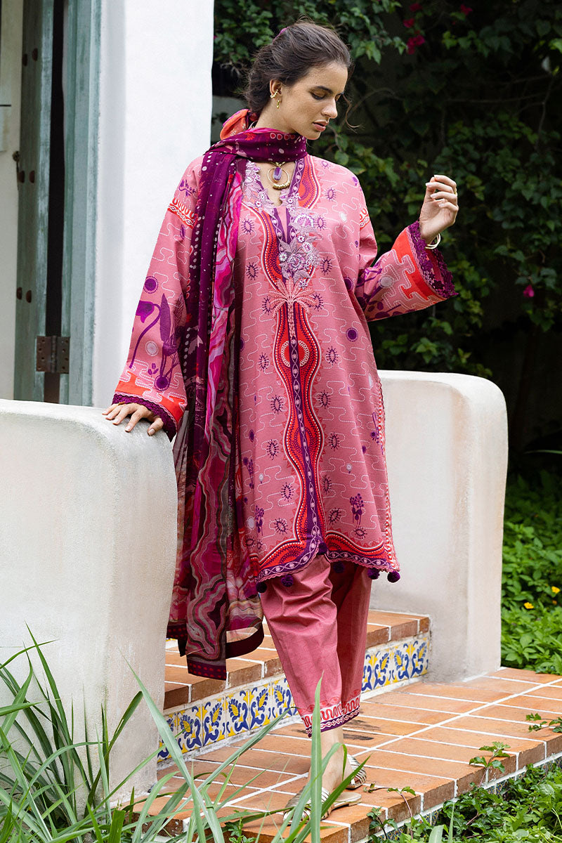 Mushq | Mirasol Printed Cambric | Coral Mar - by Libasekhas UK - Registered Vendor of : Mushq - 100% Original Designer Dress