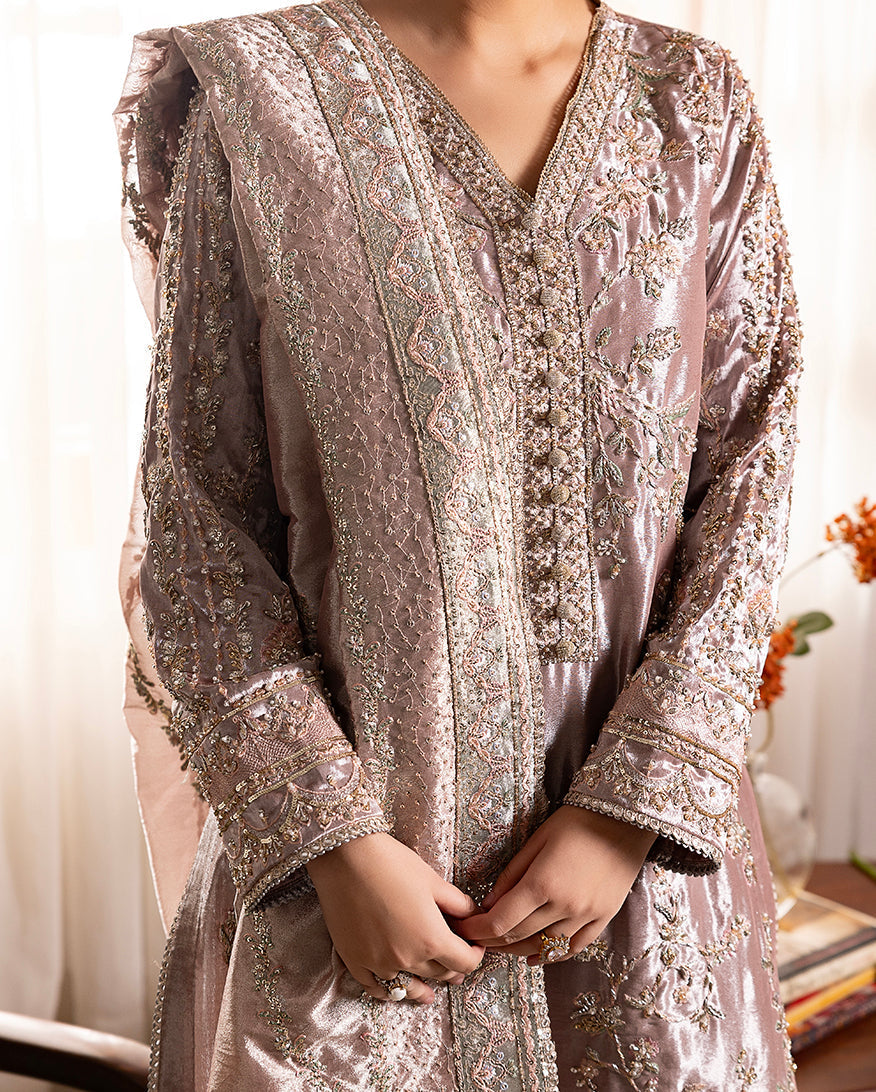 Mushq | Sunehri Lama Silk | Hamna - by Libasekhas UK - Registered Vendor of : Mushq - 100% Original Designer Dress