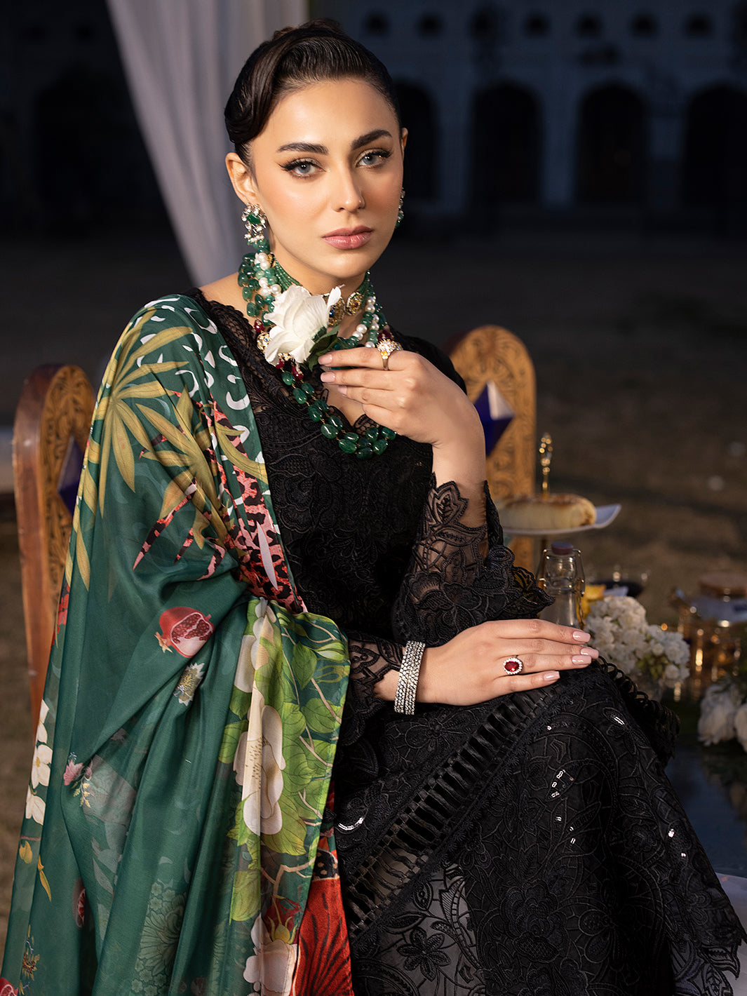 Mahnur | Mahrukh Luxury Lawn 24 | HEMAYAL - by - Libasekhas UK - Registered Vendor of : Mahnur - 100% Original Designer Dresss