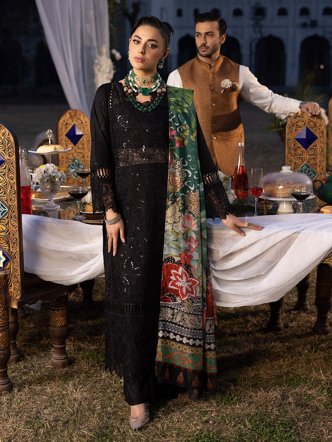 Mahnur | Mahrukh Luxury Lawn 24 | HEMAYAL - by - Libasekhas UK - Registered Vendor of : Mahnur - 100% Original Designer Dresss