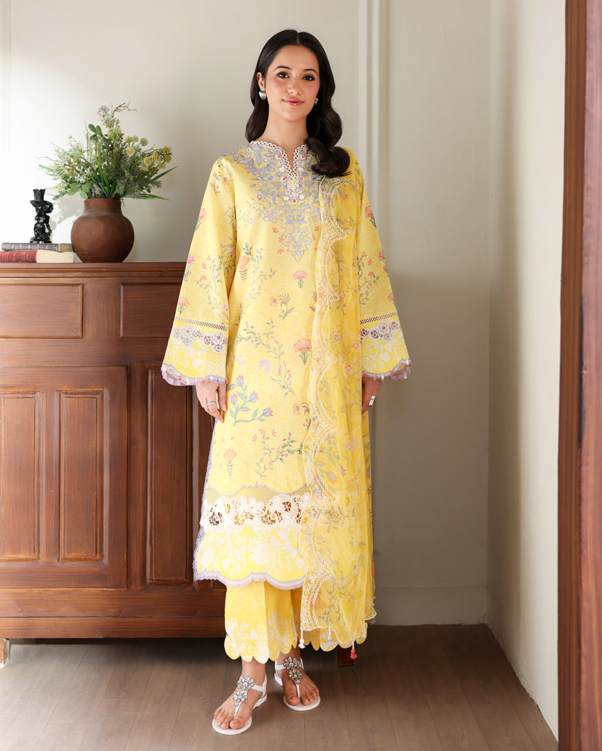 Roheenaz | Sunlit Tales Printed Embroidered Edit | Honey Haze - by Libasekhas - Registered Vendor of : Roheenaz - 100% Original Designer Dress