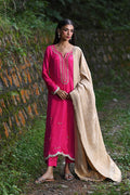 Hue Pret | Farasha Luxury Pret | Fuchsia - by - Libasekhas UK - Registered Vendor of : Hue Pret - 100% Original Designer Dresss