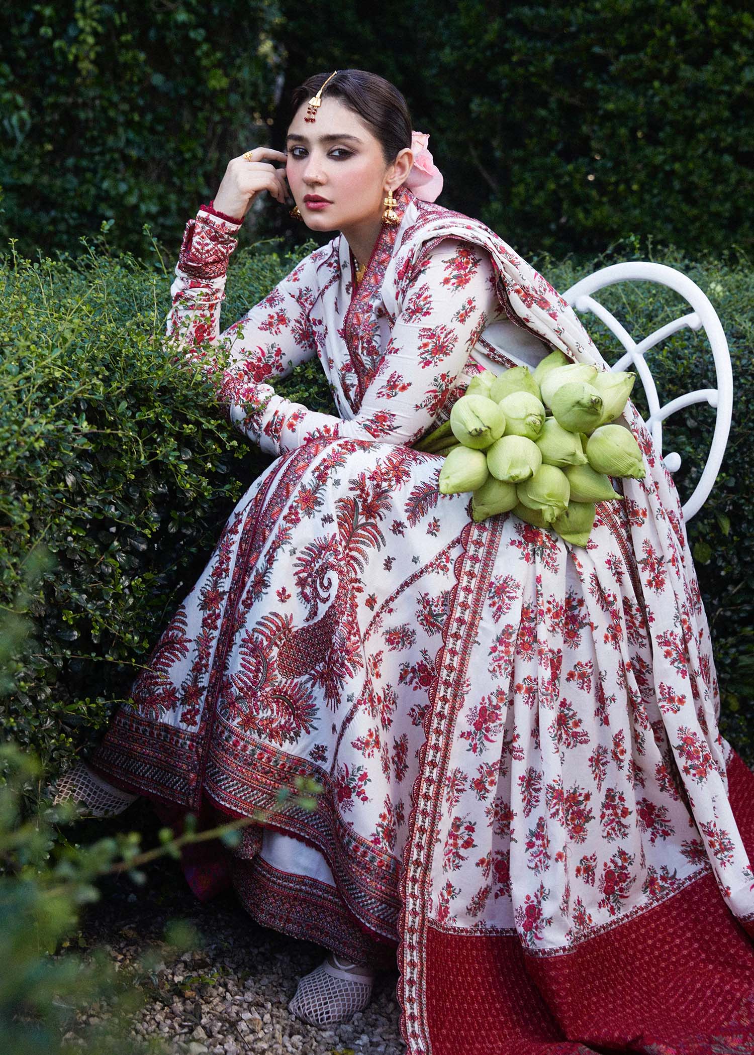 Hussain Rehar | Zaiba-Eid Lawn Collection24 | Safaid - by - Libasekhas UK - Registered Vendor of : Hussain Rehar - 100% Original Designer Dresss