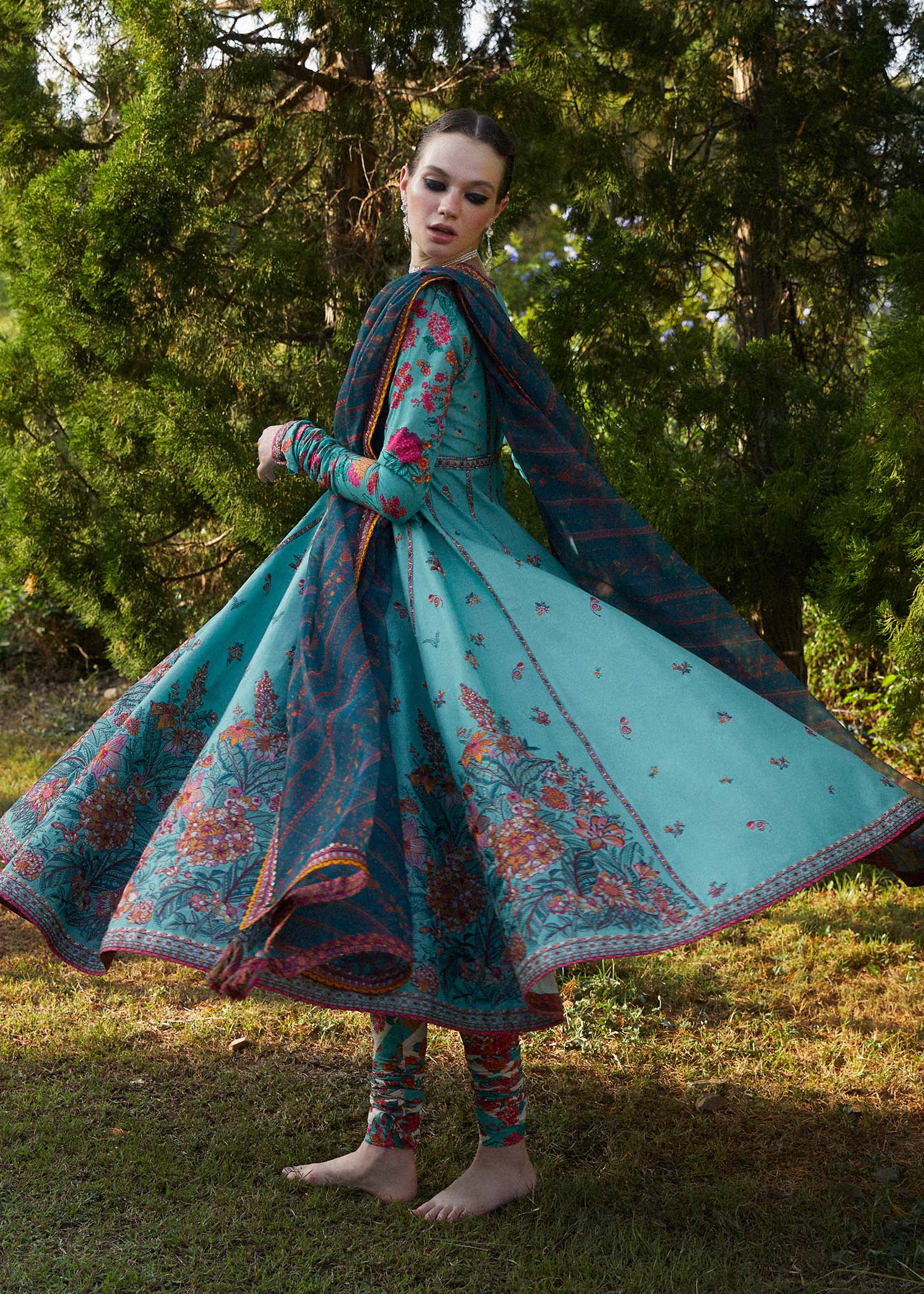 Hussain Rehar | Zaiba-Eid Lawn Collection24 | Jheel - by - Libasekhas UK - Registered Vendor of : Hussain Rehar - 100% Original Designer Dresss