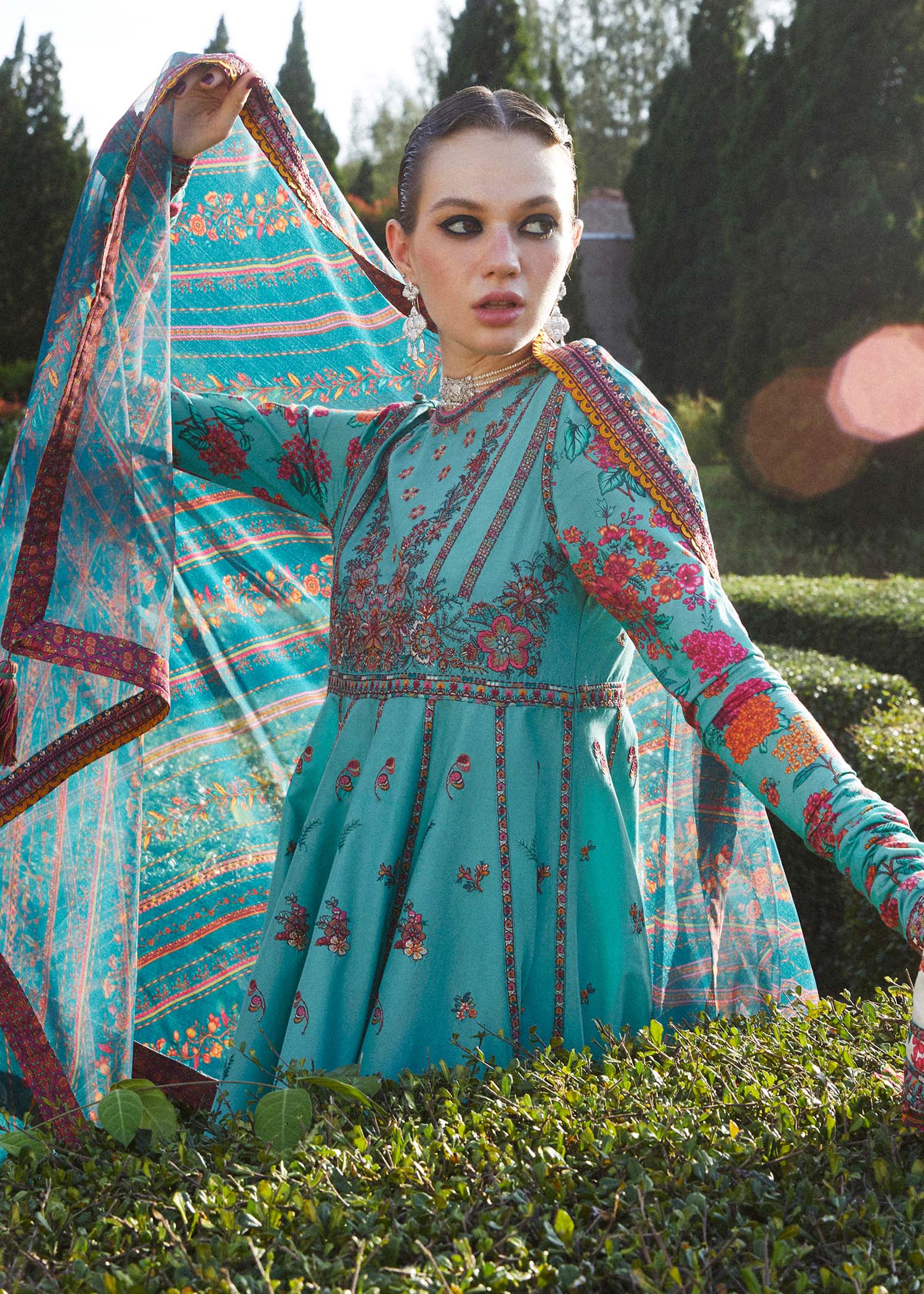 Hussain Rehar | Zaiba-Eid Lawn Collection24 | Jheel - by - Libasekhas UK - Registered Vendor of : Hussain Rehar - 100% Original Designer Dresss