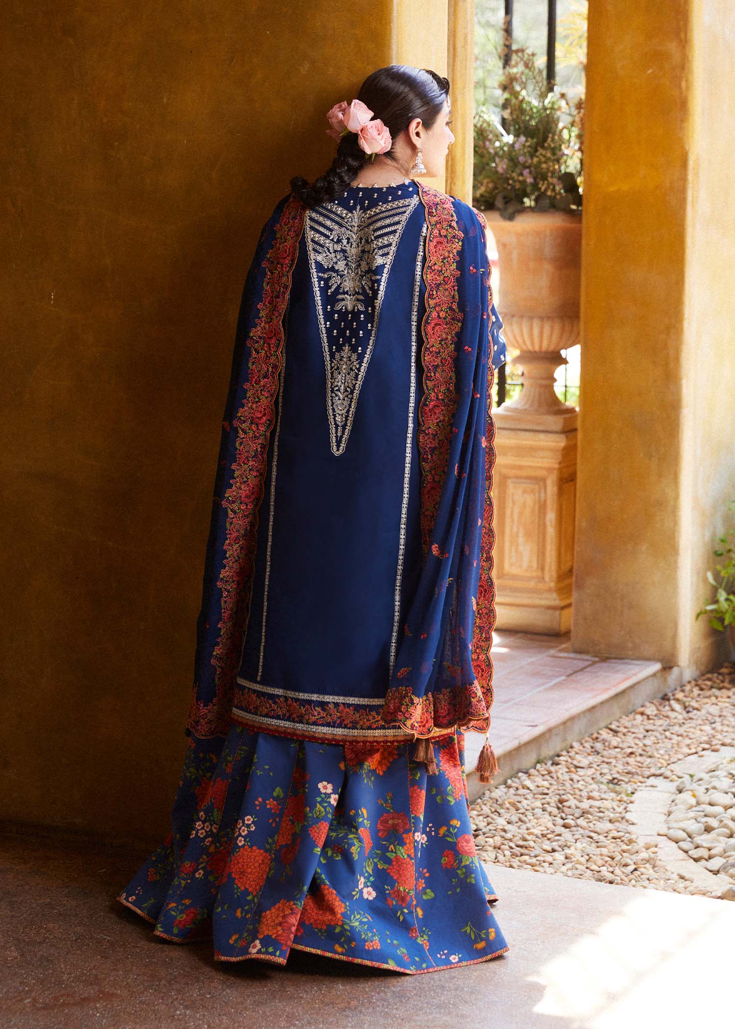 Hussain Rehar | Zaiba-Eid Lawn Collection24 | Neelofar - by - Libasekhas UK - Registered Vendor of : Hussain Rehar - 100% Original Designer Dresss