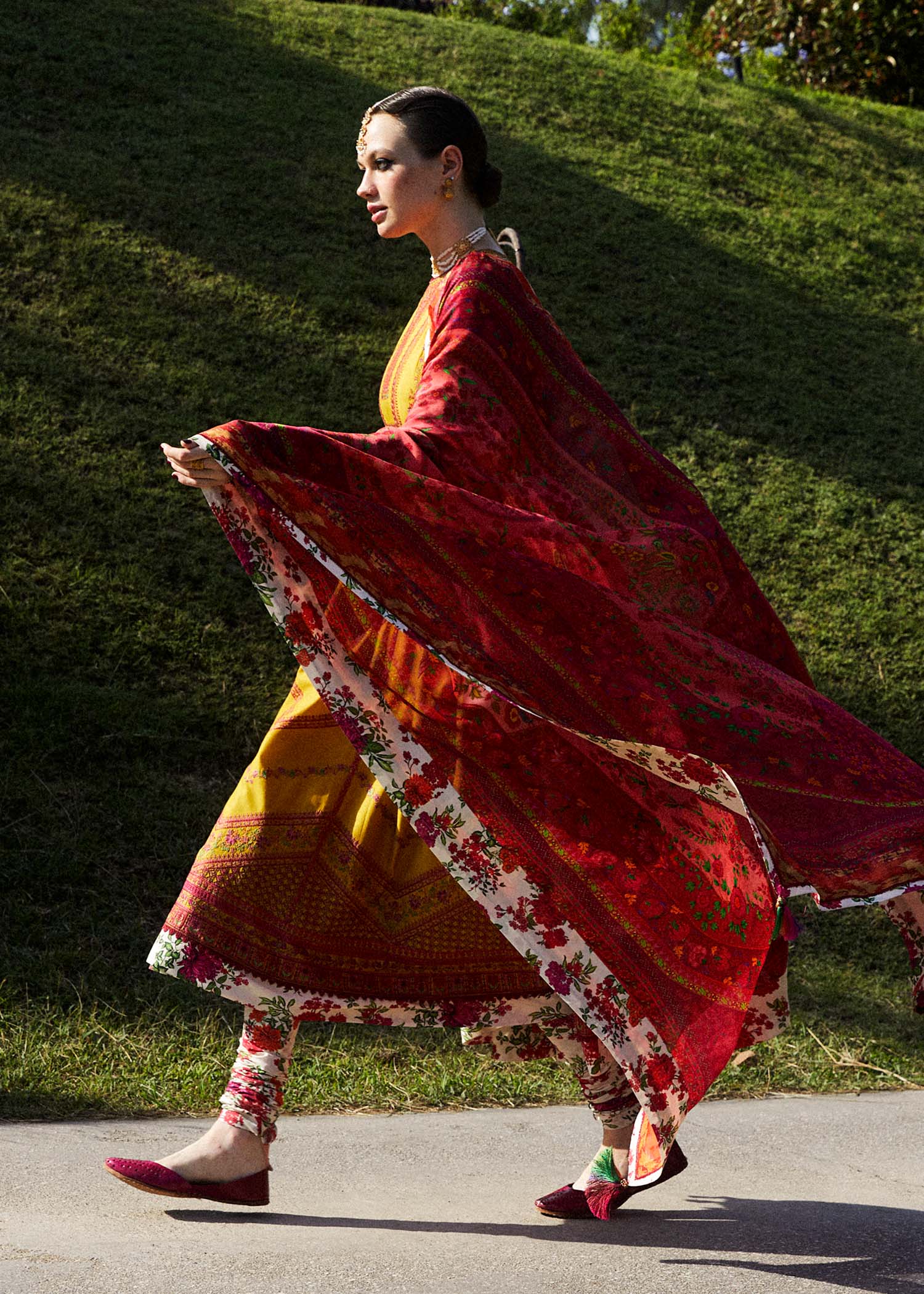 Hussain Rehar | Zaiba-Eid Lawn Collection24 | Sunehri - by - Libasekhas UK - Registered Vendor of : Hussain Rehar - 100% Original Designer Dresss