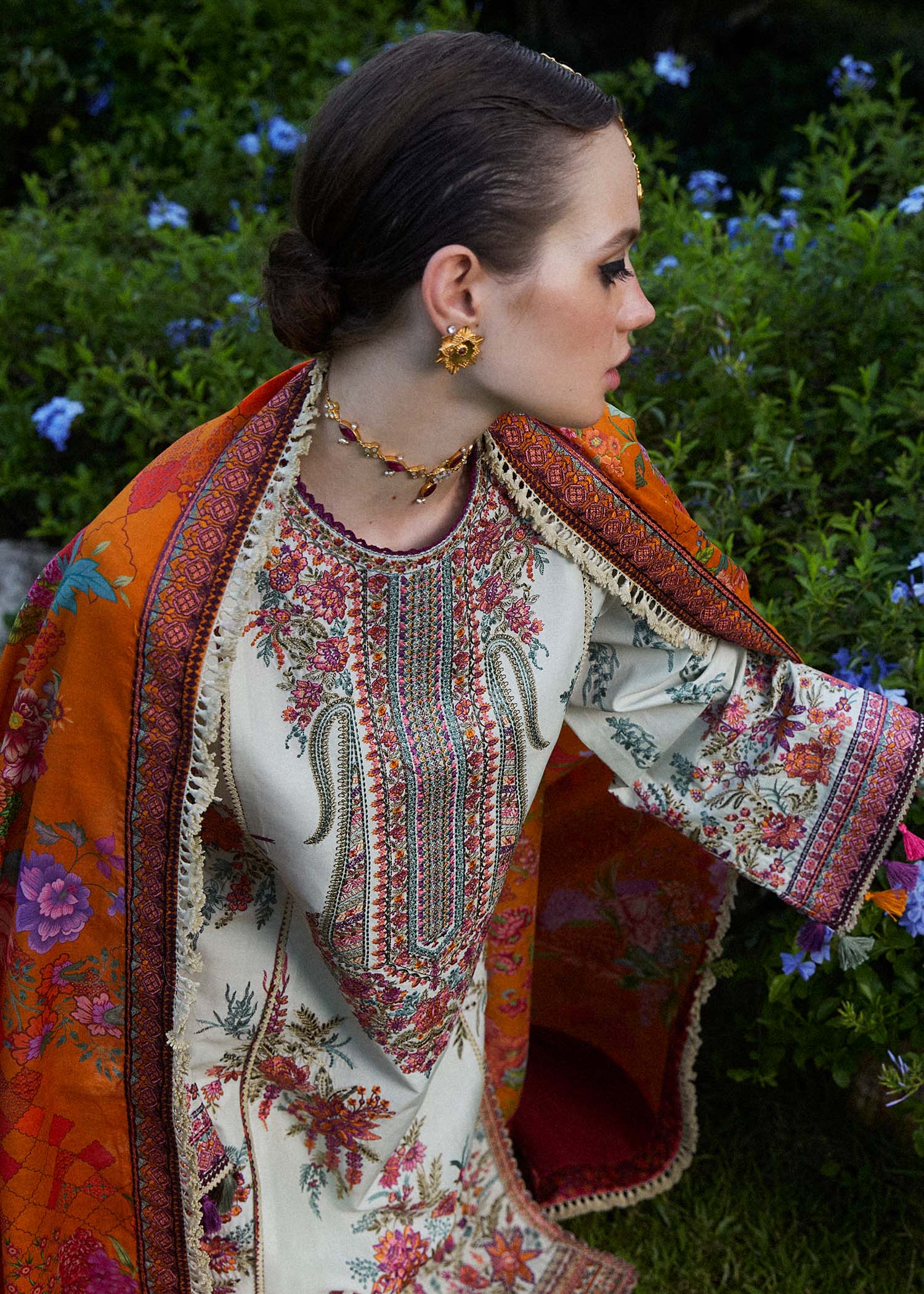 Hussain Rehar | Zaiba-Eid Lawn Collection24 | Sumbul - by - Libasekhas UK - Registered Vendor of : Hussain Rehar - 100% Original Designer Dresss