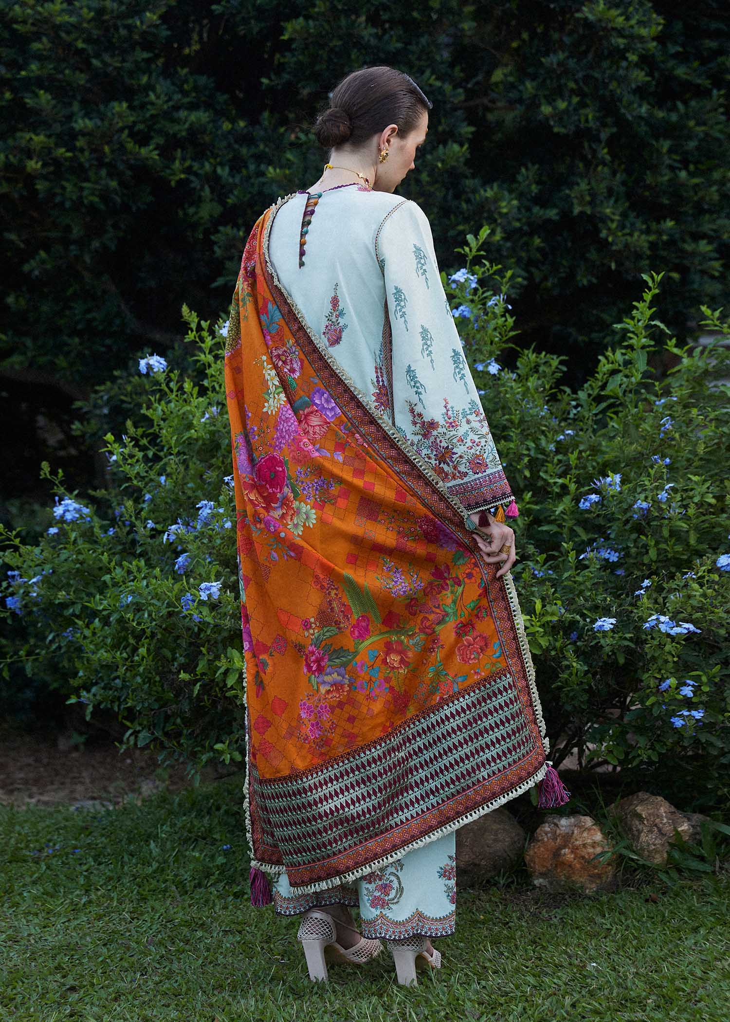 Hussain Rehar | Zaiba-Eid Lawn Collection24 | Sumbul - by - Libasekhas UK - Registered Vendor of : Hussain Rehar - 100% Original Designer Dresss