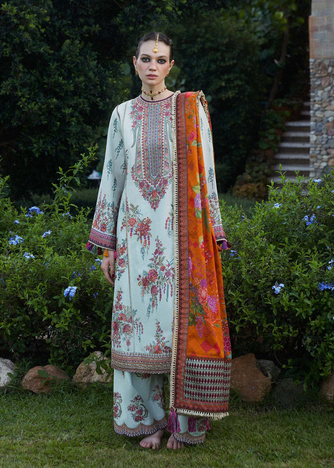 Hussain Rehar | Zaiba-Eid Lawn Collection24 | Sumbul - by - Libasekhas UK - Registered Vendor of : Hussain Rehar - 100% Original Designer Dresss