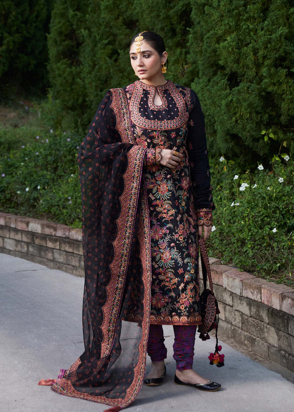 Hussain Rehar | Zaiba-Eid Lawn Collection24 | Siyaan - by - Libasekhas UK - Registered Vendor of : Hussain Rehar - 100% Original Designer Dresss