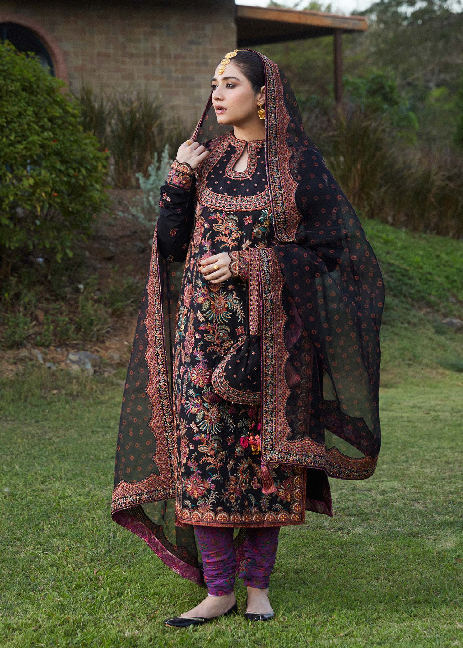 Hussain Rehar | Zaiba-Eid Lawn Collection24 | Siyaan - by - Libasekhas UK - Registered Vendor of : Hussain Rehar - 100% Original Designer Dresss