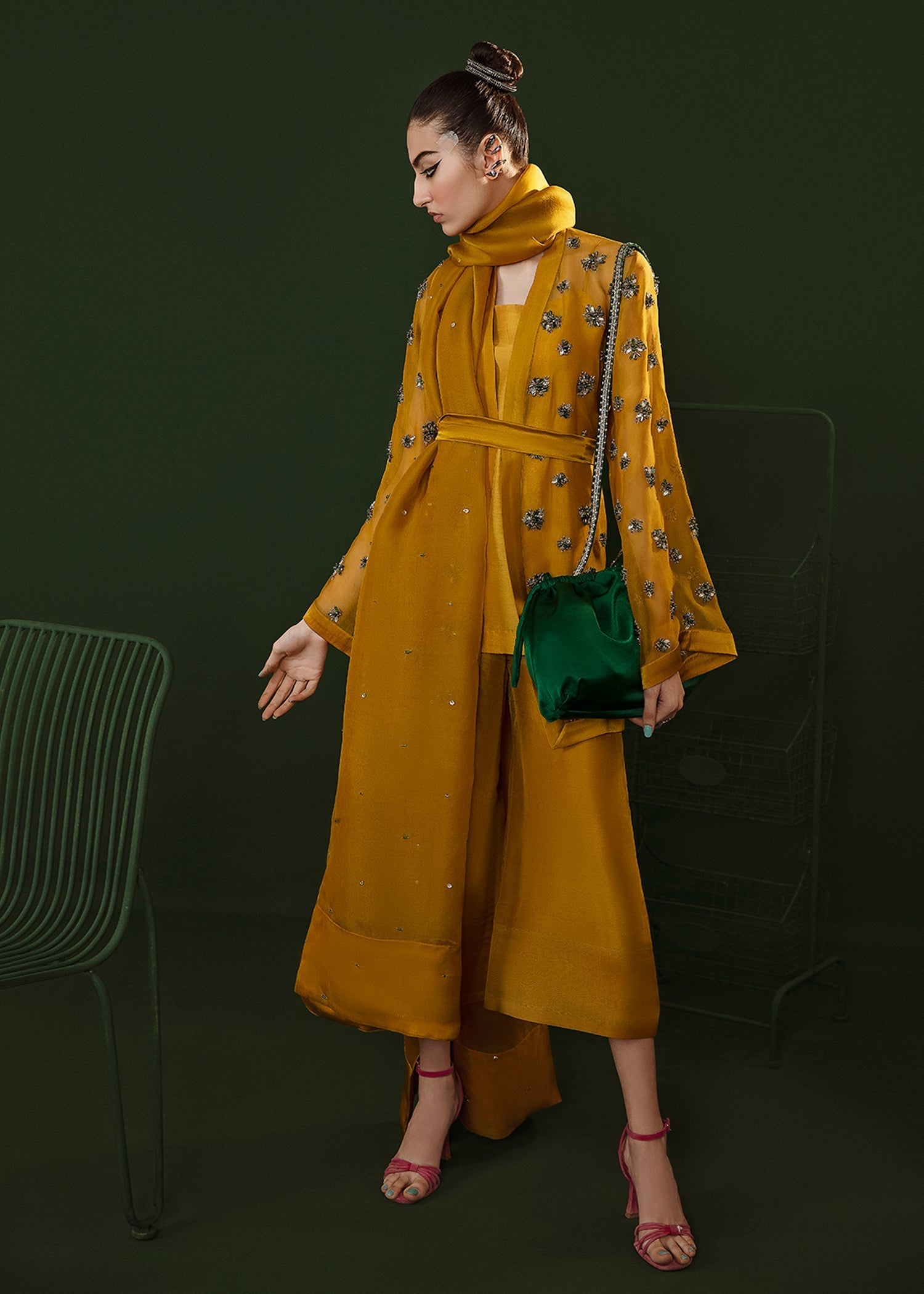 Hussain Rehar | Basic Not Basic |  Holly Hock - by - Libasekhas UK - Registered Vendor of : Hussain Rehar - 100% Original Designer Dresss