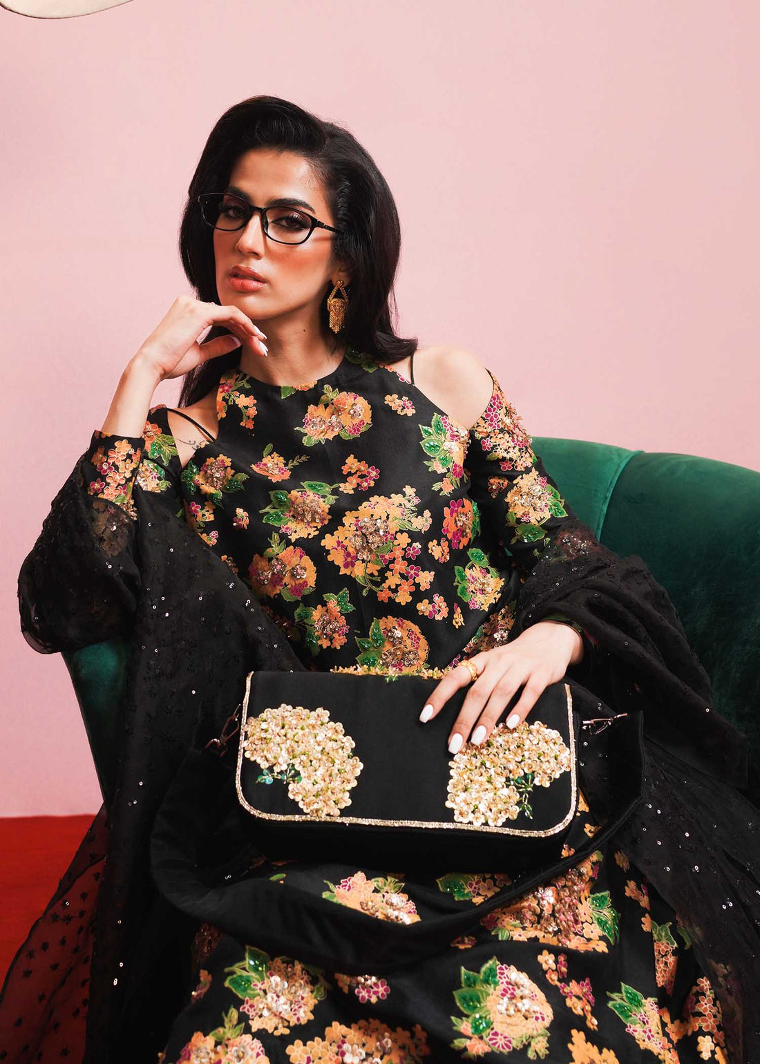 Hussain Rehar | Basic Not Basic |  Midnight - by - Libasekhas UK - Registered Vendor of : Hussain Rehar - 100% Original Designer Dresss