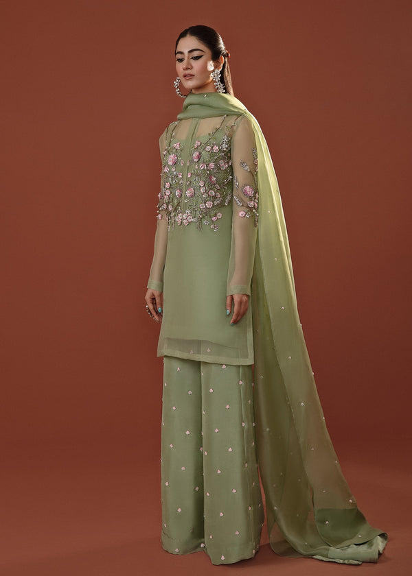 Hussain Rehar | Basic Not Basic |  Primrose - by - Libasekhas UK - Registered Vendor of : Hussain Rehar - 100% Original Designer Dresss