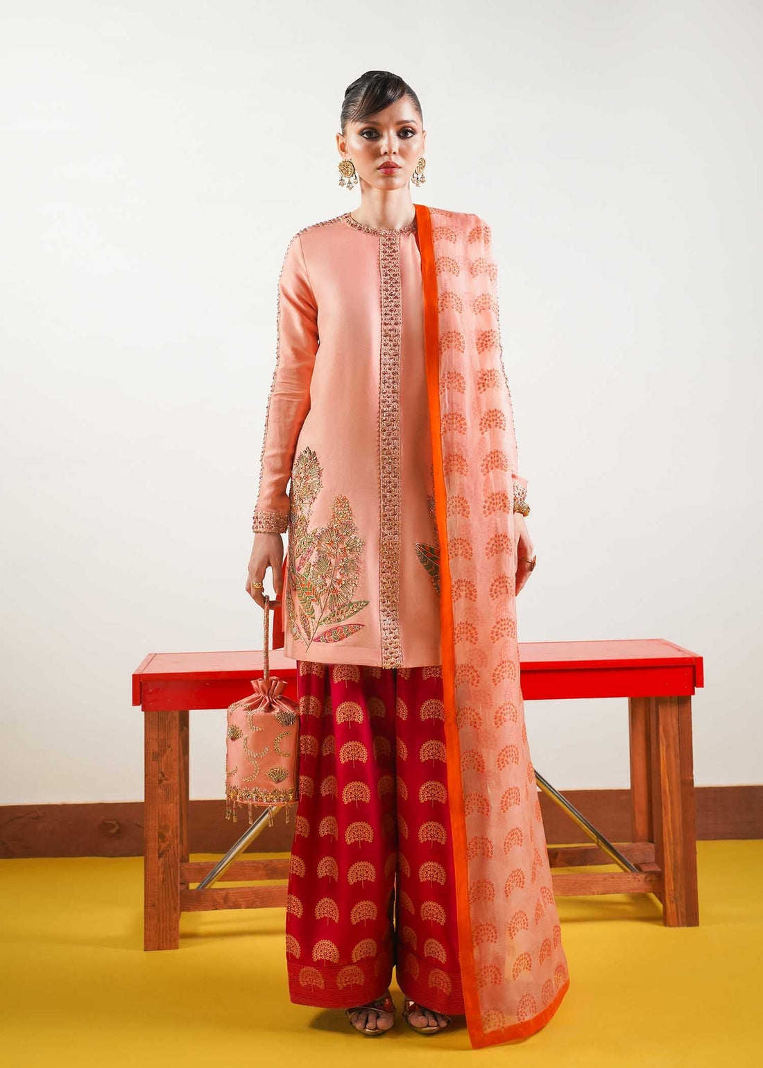 Hussain Rehar | Basic Not Basic |  Blush - by - Libasekhas UK - Registered Vendor of : Hussain Rehar - 100% Original Designer Dresss