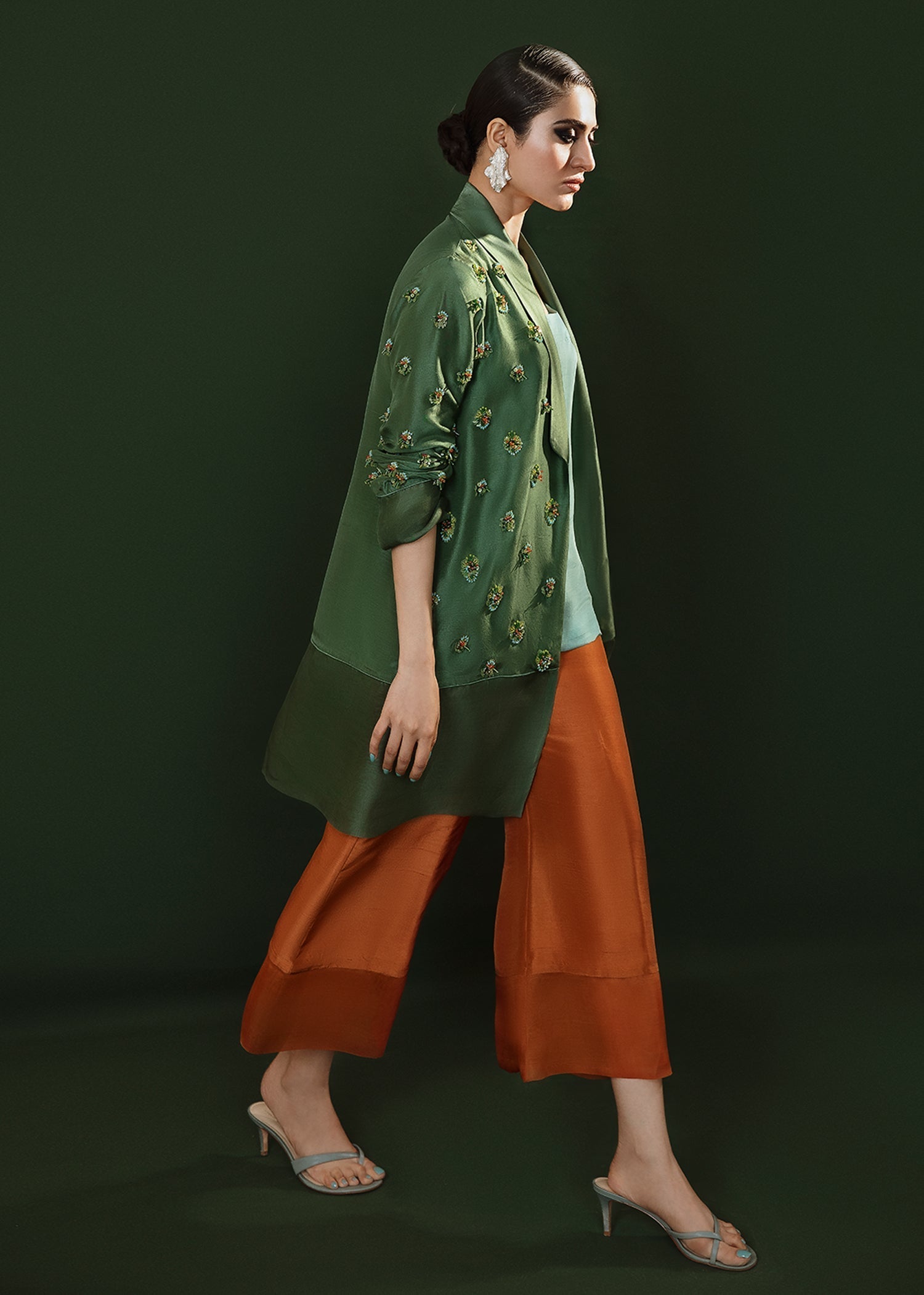 Hussain Rehar | Basic Not Basic |  Wild poppy - by - Libasekhas UK - Registered Vendor of : Hussain Rehar - 100% Original Designer Dresss