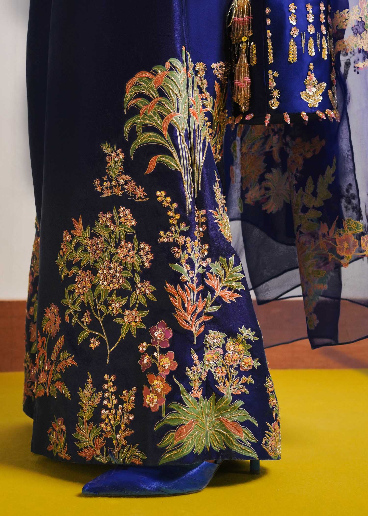 Hussain Rehar | Basic Not Basic |  Marine - by - Libasekhas UK - Registered Vendor of : Hussain Rehar - 100% Original Designer Dresss