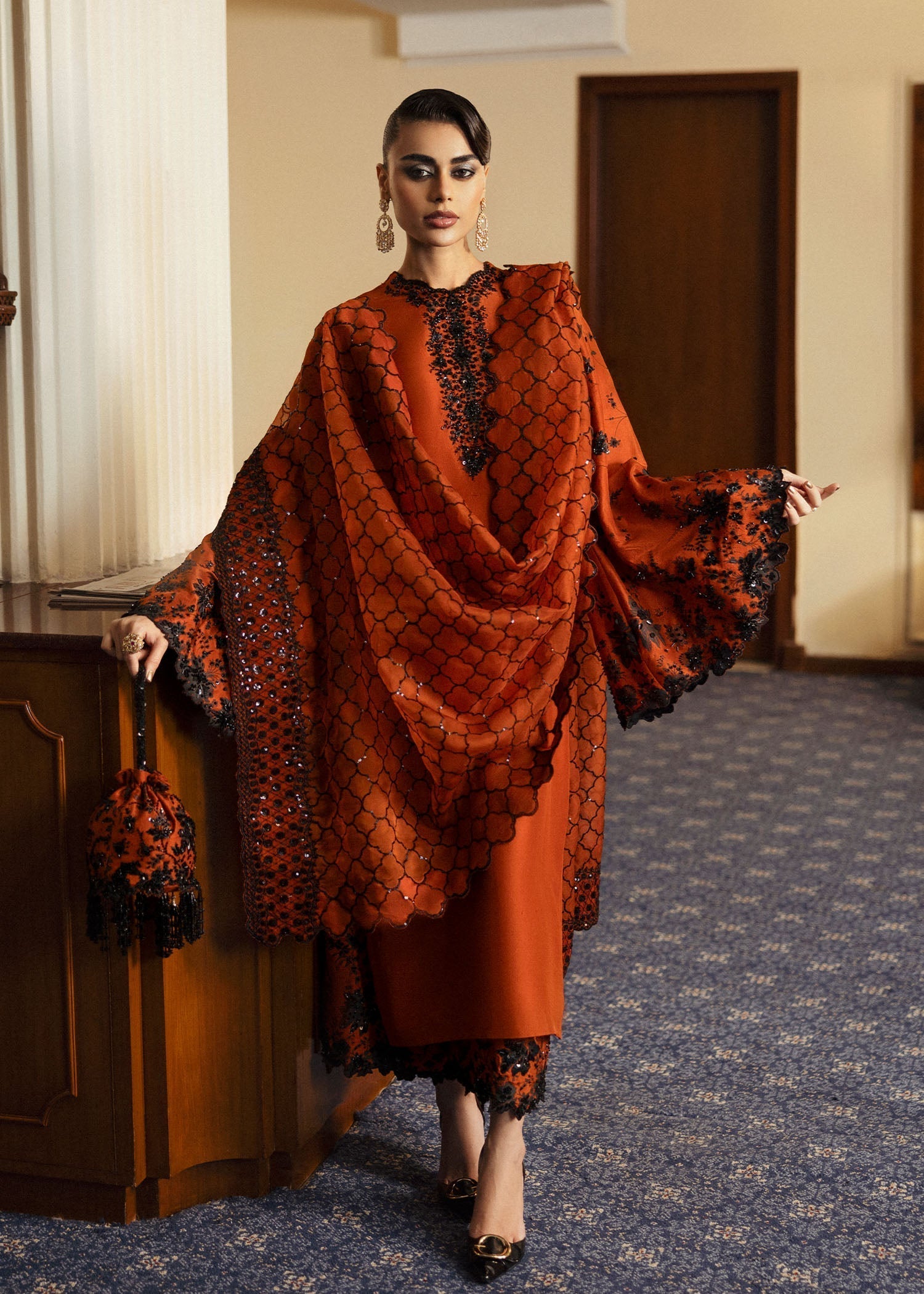 Hussain Rehar | Basic Not Basic |  Sheryl - by - Libasekhas UK - Registered Vendor of : Hussain Rehar - 100% Original Designer Dresss