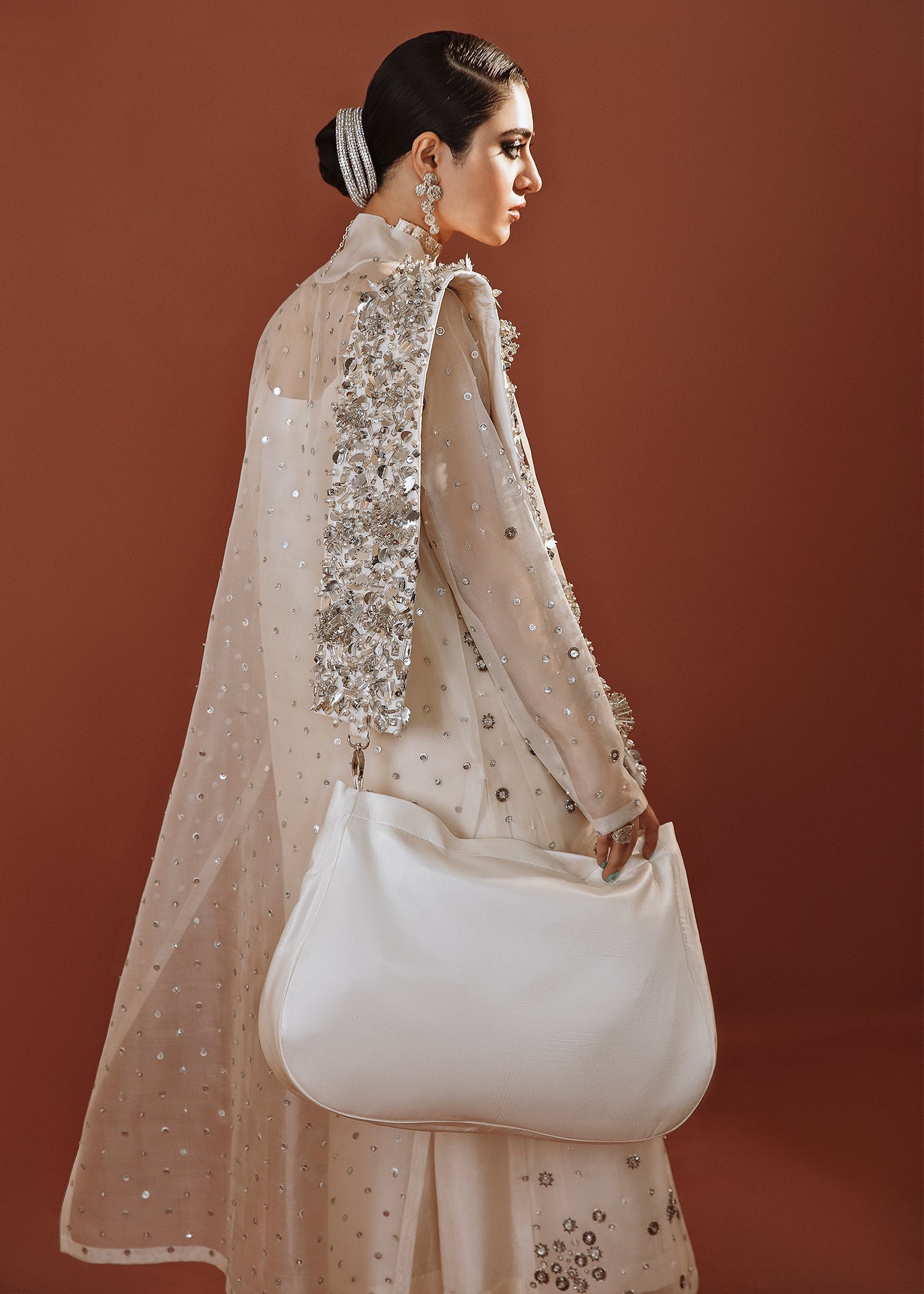 Hussain Rehar | Basic Not Basic |  Snowdrop - by - Libasekhas UK - Registered Vendor of : Hussain Rehar - 100% Original Designer Dresss