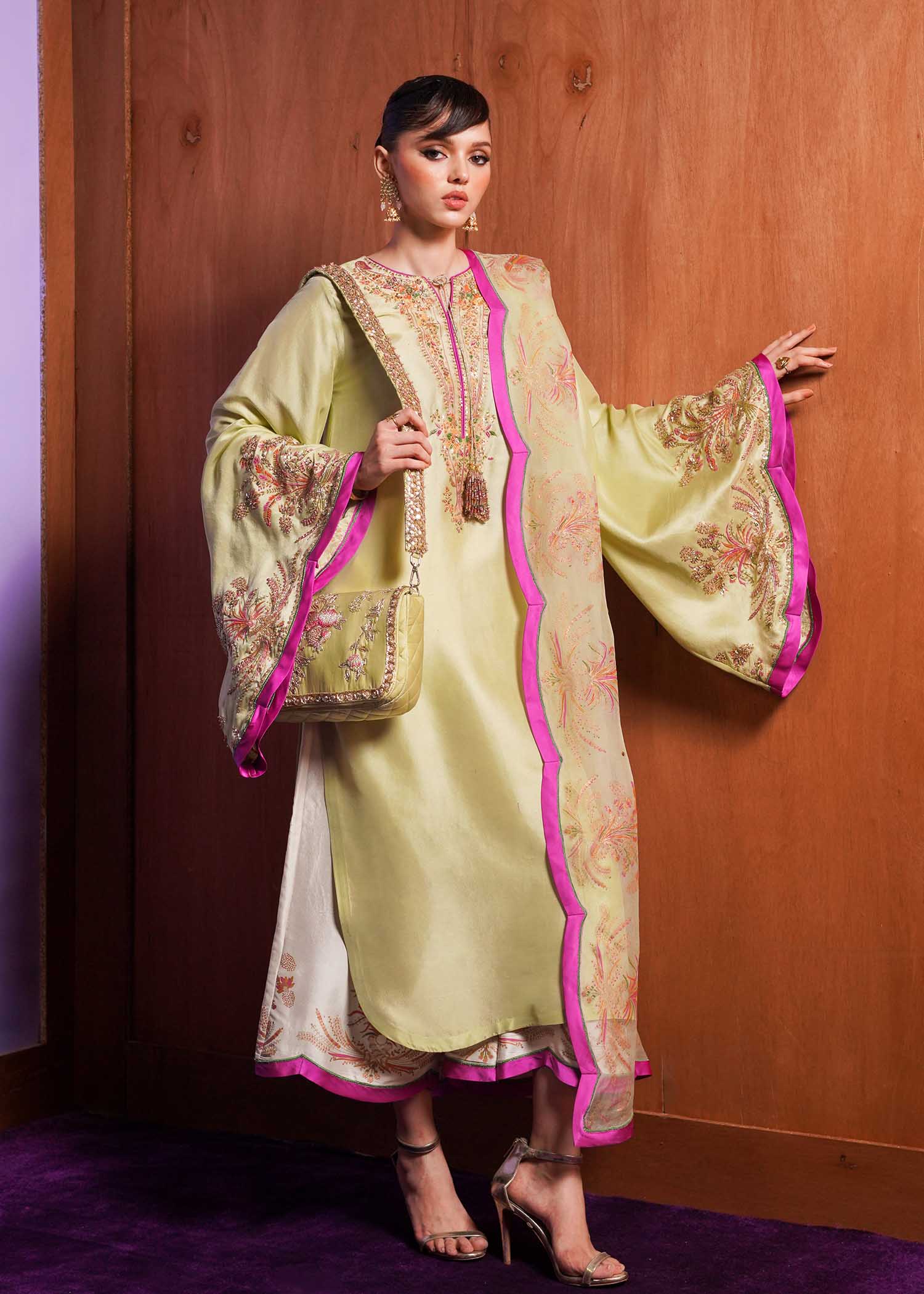 Hussain Rehar | Basic Not Basic |  Meadow - by - Libasekhas UK - Registered Vendor of : Hussain Rehar - 100% Original Designer Dresss