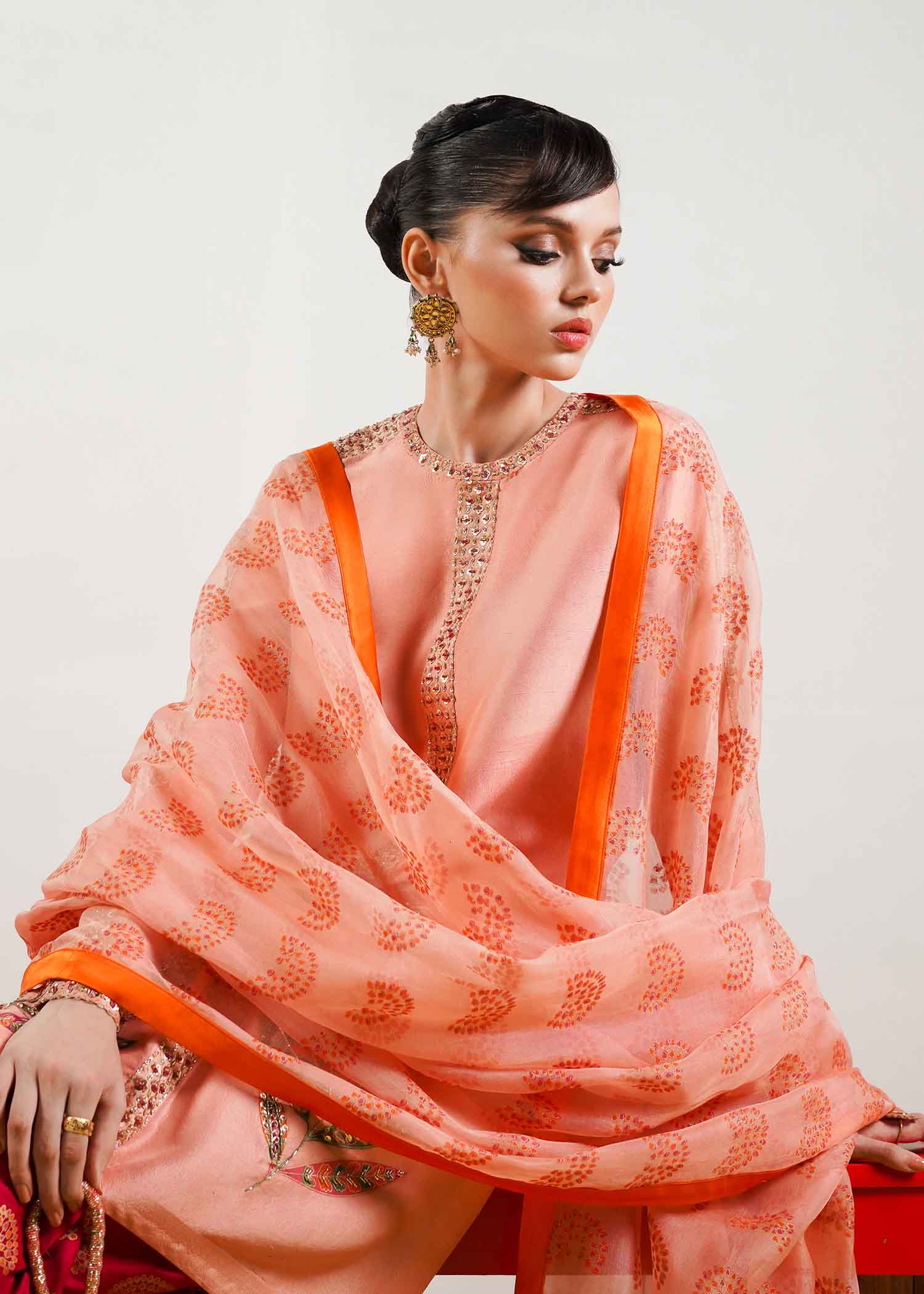 Hussain Rehar | Basic Not Basic |  Blush - by - Libasekhas UK - Registered Vendor of : Hussain Rehar - 100% Original Designer Dresss