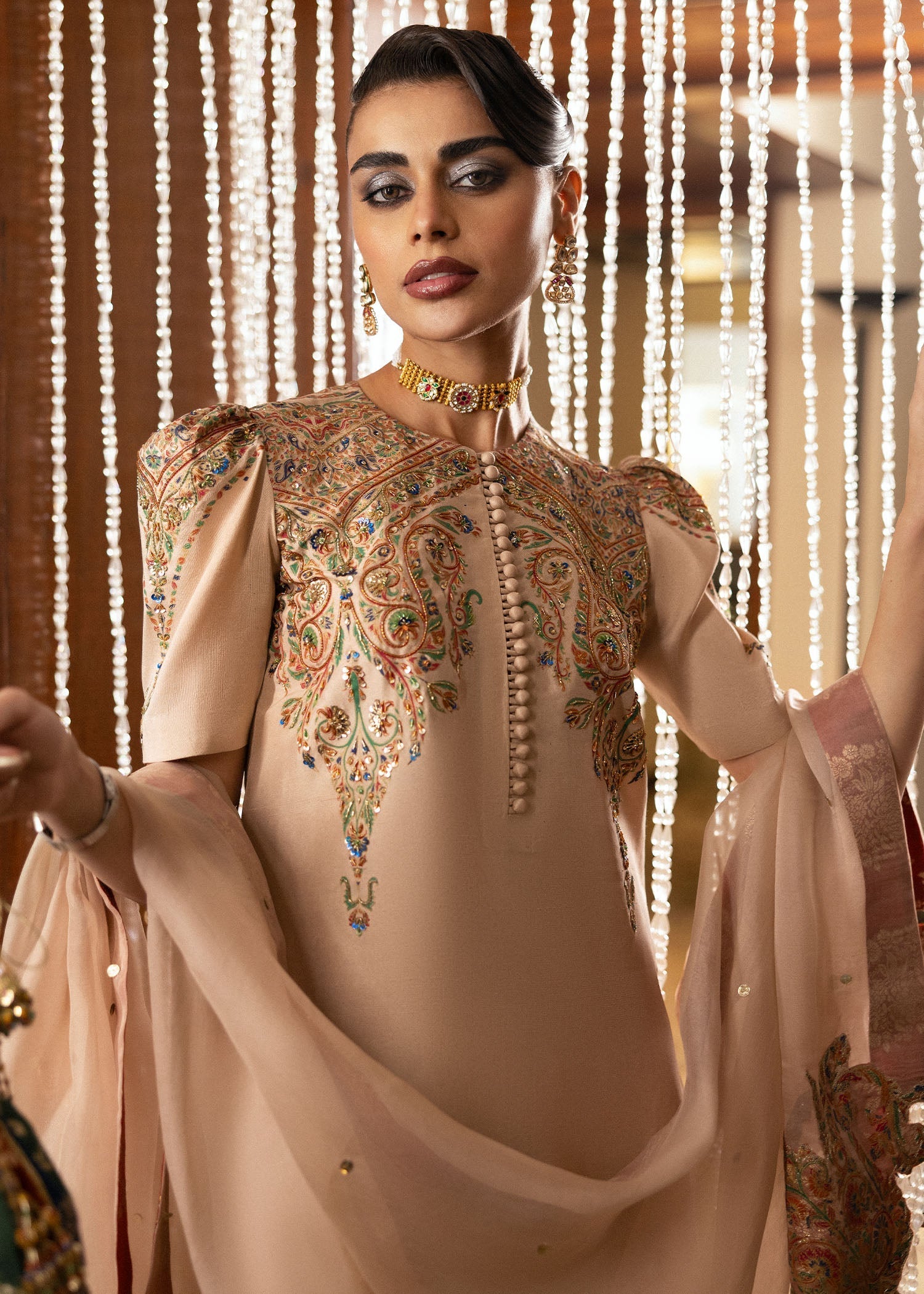 Hussain Rehar | Basic Not Basic |  Buff - by - Libasekhas UK - Registered Vendor of : Hussain Rehar - 100% Original Designer Dresss